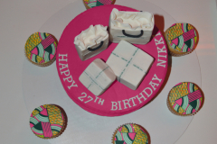 27th Birthday-My Birthday Dinner at 1230 DC in a Nikki Billie Jean Pretty in Pink 2 Piece Suit, Short Sleeve Blazer & Wide Leg Pants 18