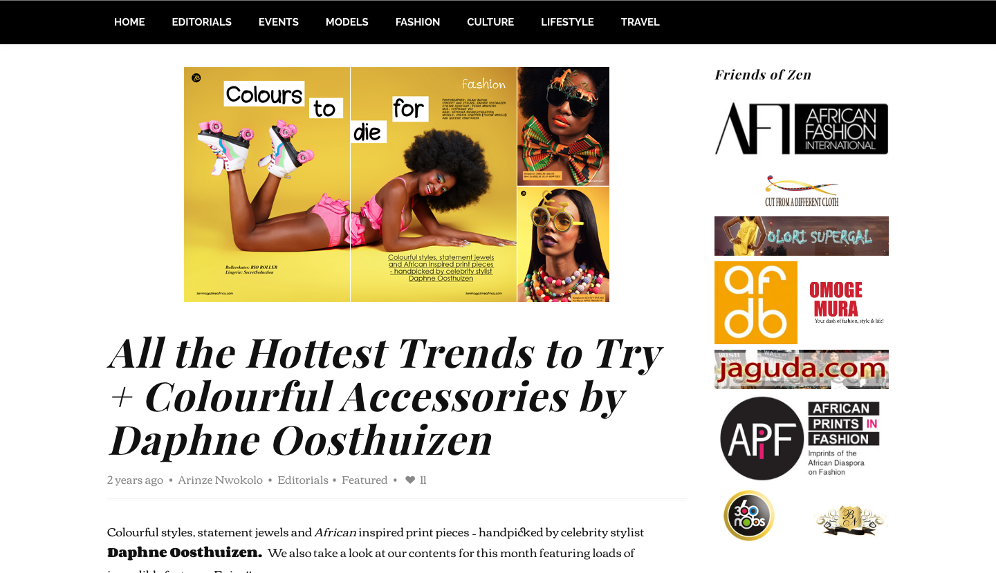 Nikki Billie Jean in Zen Magazine