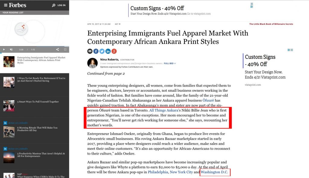 Forbes's Enterprising Immigrants Fuel Apparel Market With Contemporary African Ankara Print Styles 2