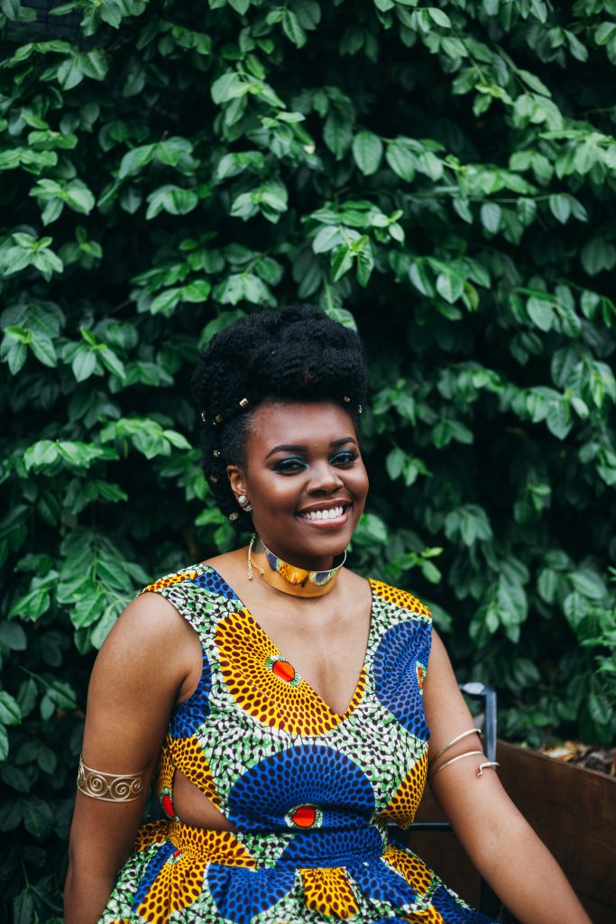 Nikki Billie Jean in LoyWithLove Daisy Dress for All Things Ankara Pop Up 2017 - DMV 5