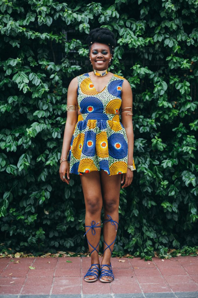 Nikki Billie Jean in LoyWithLove Daisy Dress for All Things Ankara Pop Up 2017 - DMV 6
