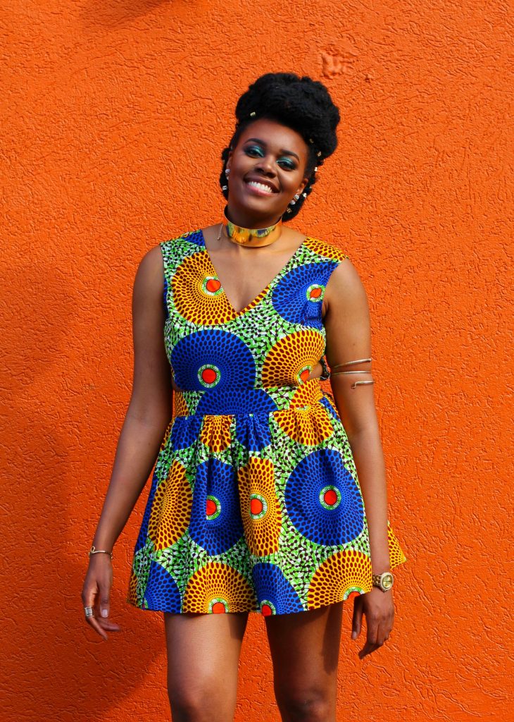 Nikki Billie Jean in LoyWithLove Daisy Dress for All Things Ankara Pop Up 2017 - DMV 7
